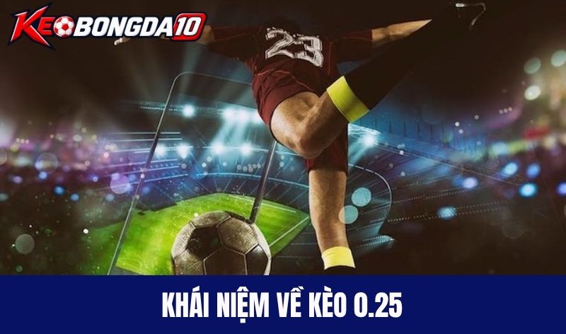 khai niem keo 025 Khái niệm về kèo 0.25 (kèo chấp đồng banh nửa trái)
